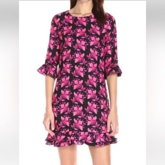 Cece Women’s Ruffle Shift Dress Cecelia  size 2.  EUC! - Picture 2 of 9